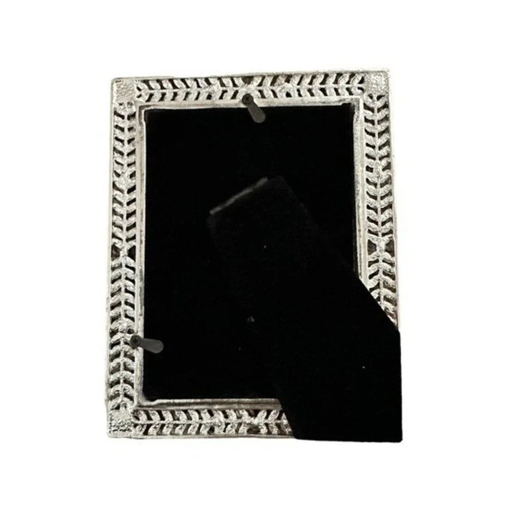 Metal Enamel Leaf Crystal‎ Frames Set of 2